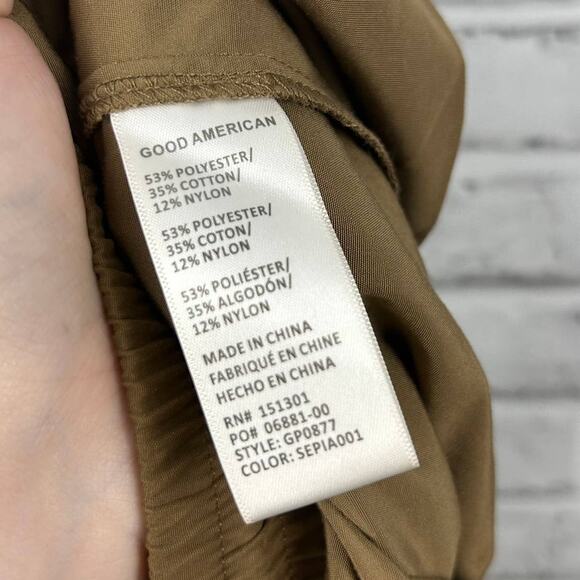 Good American Sueded Track Jogger Sepia Sz 7 / 4XL NEW - Picture 9 of 12